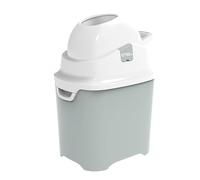 DiaperChamp ONE, Contenedor de pañales sin olor, sin recambios, utiliza bolsas de basura normales. Calidad profesional., Color verde salvia suave