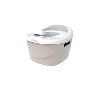 DiaperChamp Potty - Juego 3 en 1 - asiento para niños, asiento de inodoro y taburete con taburete para niños, cuna para baño, aseo, escalón para niños, entrenador de inodoro, beige