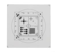 Diapositiva de calibración de microscopio de 0,01 mm en película de PET transparente para pruebas de precisión, 45 x 45 mm