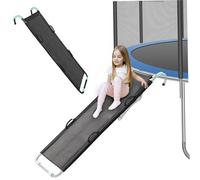 Diapositiva del trampolín, tobogán al Aire Libre Resistente a la lágrima con manejo de Accesorios de trampolín fácil de ensamblar para niños Que suben y se Deslizan hacia Abajo, Blacktrampoline