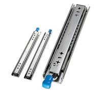 Diapositivas de cajón de 3 pliegues resistentes, rodamientos de bolas de extensión completa con mecanismo de bloqueo, 1450 mm de longitud para un funcionamiento suave y máxima durabilidad