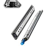 Diapositivas de cajón resistentes, capacidad de carga de 120 kg, 250 rieles deslizantes de rodamiento de bolas de 1500 mm con mecanismo de bloqueo, 1 par de 900 mm para un deslizamiento suave