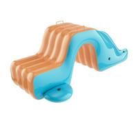 Diapositivas de la Piscina Inflable, 41.3x68.9x29.5 Engrosamiento de la Piscina PVC Toblo de, Anti-Rollover Wide Water-Fillable para Exteriores, Interiores, Patio Trasero, Naranja + Blueinfla