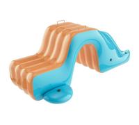 Diapositivas de Piscina Inflable, tobogán de Agua para Adultos, 41.3x68.9x29.5 Piscina PVC, Agua de natación Inflable, Naranja + Azul