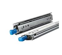 Diapositivas desmontables de alta resistencia con rodamientos de bolas, corredores de teclado de metal de extensión completa de 32 a 60 pulgadas, perfectos para bandejas de teclado suaves y cargas