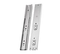 Diapositivas inferiores para cajones, de acero inoxidable, resistentes, 52 x 5 x 3 cm, riel multifuncional de rodamiento de bolas de cierre suave para una capacidad de carga suave, silenciosa y fuerte