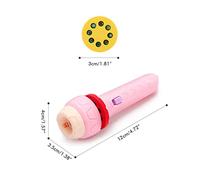 Diapositivas Linterna Juguete Educativo para Niños Niños Niñas Enfoque Animal Planta Percepción Lámpara Nocturna ABS Juguete de Educación Temprana para Escenas Aplicables