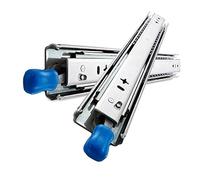 Diapositivas para cajones de gabinete de cocina, resistentes, 265 libras, paquete de 2 rieles de rodamiento de bolas de metal, rieles de extensión completa con bloqueo, montaje lateral, riel