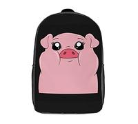 Diaria Bolsa De Deporte Cerdito Rosado Lindo Y Divertido Bolso Mochila Al Aire Libre Bolsa De Viaje para Escolar, Viajes, Trabajo, 42X32X14Cm