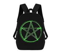 Diaria Bolsa De Deporte Pentagrama Que Brilla En La Oscuridad Mochila Universidad Al Aire Libre Mochilas Escolares para Escolar, Trabajo, Mujeres, 42X32X14Cm