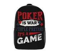Diaria Bolsa De Viaje Dicho Divertido del Casino Mochila para Escuela Al Aire Libre Backpack para Gimnasio, Hombres, Adolescente, 42X32X14Cm