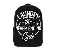 Diaria Bolso Mochila Lavandería De Círculo Interminable Mochila De Viaje con Compartimento Mochila para Escuela para Gimnasio, Trabajo, Adolescente, 42X32X14Cm