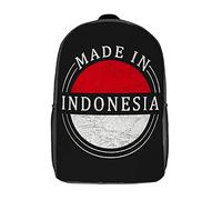 Diaria Bolso Mochila Orgulloso De Indonesia Y Bali Mochila De Viaje Impermeable Bolsa para Portátil para Gimnasio, Trabajo, Viajes, 42X32X14Cm