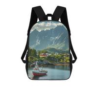 Diaria Mochila De Viaje_Reine Village Islas Lofoten Noruega Tipo Casual Bolsas Casual Bolso Mochilas para Mujeres, Escolar, Escuela, 42X32X14Cm