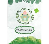 Diario bebe primer año. Vacunas, control médico, notas, separación mensual, etc. Medidas 8,5 x 11 pulgadas: Agenda en gama de colores verdes, con motivos de plantas y animales de la selva. Tapa blanda