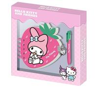Diario + Boligrafo Fresa My Melody Hello Kitty and Friends