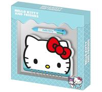 Hello Kitty Face-Pack de Diario Kawaii + Bolígrafo de 6 Colores, Azul