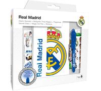 Diario + boligrafo magico real madrid