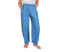 Diario Cintura Elástica Recto Color sólido Pantalones Casuales Pantalones Sueltos Pantalones Calientes Niñas 128, azul, 12-13 años