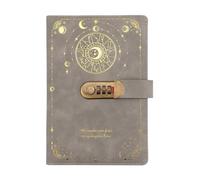 Diario con candado | Agenda diaria formato A5, cuaderno para tomar notas - para adultos adolescentes Estudiantes, viajes, cumpleaños, vacaciones, oficina en casa