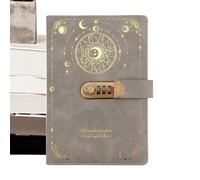 Diario con cerradura, cuaderno de planificación A5 con cierre | Diario privado y diario de notas | Cuaderno de escritura de tapa dura para adultos, adolescentes, estudiantes, escritores, Fr