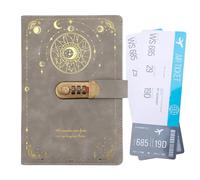 Diario con cerradura - Diario A5 con cierre , cuaderno de escritura con páginas duraderas, organizador personal, diseño resistente para niños, adultos, adolescentes
