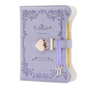 Diario con cerradura | piel sintética B6 15 x 20 cm, cuaderno de 360 páginas con llave | Diarios secretos lindos para mujeres, niñas | Agenda personal para escritura, ideas, recuerdos, estudios