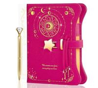 Diario con cerradura y llaves para niñas y mujeres, diario de bloqueo para ideas de regalo con caja de regalo, bolígrafo y marcador, diario para mujeres con 360 páginas de papel kraft, cuaderno