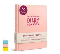 Diario de 6 minutos para niños en Inglés. A diary to develop mindfulness and positive habits, gratitude diary for children to foster happiness, ages 6 to 12 years old (English).