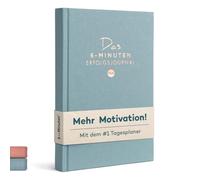 Diario de 6 minutos PUR - El planificador diario #1 para más motivación y éxito - Libro de diario sin fechar - Lograr objetivos serenos y enfocados con el diario