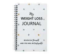 Diario de adelgazamiento | Diario diario de nutrición para salud y pérdida de peso | Rastreador diario de fitness y bienestar para nutrición, sueño y entrenamiento con registro de actividad