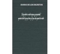Diario de afirmaciones, decretos, autoayuda y gratitud.