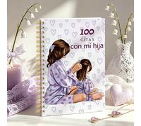 Diario de Aniversario de 100 Días de e Hija, Interior en Español, 100 de Fechas, Área para Pegatinas de Fotos y Páginas de Calificación Divertidas, un Regalo Conmovedor, Guardando Preciosos Recuerdos