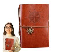 Diario de cuaderno vintage, Boceto Vintage, Cuaderno de trabajo Diarios de escritura pirata, Diario retro Escritura suave útiles escolares papelería para hombres mujeres adolescentes, aula debe tener