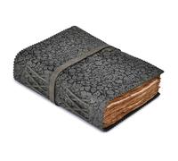 Diario de cuero con estampado floral en relieve para mujeres y hombres, 200 páginas, 8 x 6 pulgadas (A5), negro, libro de sombras, papel de acuarela vintage, cuaderno para escribir, dibujar, cuaderno