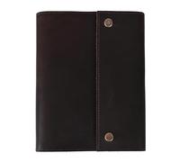 Diario de dibujo de cuero recargable, diario de viaje diario, cuaderno de escritura rústico vintage hecho a mano antiguo, cuero de búfalo auténtico, papel blanco sin forro, cuaderno de bocetos de arte, 6.5 x 8.5 pulgadas, marrón oscuro