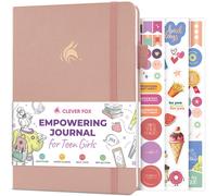 Diario de empoderamiento Clever Fox para adolescentes: diario guiado de amor propio con sugerencias, cuaderno de gratitud y manifestacin, regalo