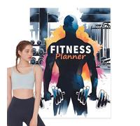 Diario de entrenamiento, diario de fitness | Planificador de ejercicios para el - Bodybuilding Diary Notebook semanal mensualmente, registro de registro de ejercicio para el