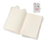 Diario de felpa con cerradura, cuaderno de dibujo de 80 páginas con cerradura y llaves, cuaderno romántico de animales suave al tacto para notas, dibujos, diarios, secretos, deseos, garabatos