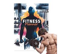 Diario de fitness, diario de entrenamiento para mujeres y hombres, documentar el progreso físico, gimnasio en casa, entrenamiento de fuerza, salud