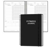 Diario de fitness para mujeres y hombres, diario de entrenamiento A5, cuaderno diario de ejercicios para pérdida de peso, gimnasio, ganancia muscular, progreso de culturismo, seguimiento diario