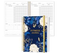 Diario de fitness para mujeres y hombres, diario de entrenamiento A5/planificador diario de ejercicios para pérdida de peso, gimnasio, ganancia muscular, progreso de culturismo, 5.8 x 8.3 pulgadas