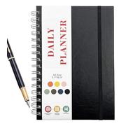 Diario de fitness, planificador de horarios,Cuaderno de hacer sin fecha - Diario de aptitud de tapa dura, seguimiento de hábitos, útiles escolares, planificador de trav