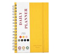 Diario de fitness, planificador de horarios | Tapa dura para hacer un cuaderno - Diario de aptitud de tapa dura, seguimiento de hábitos, útiles escolares, plan