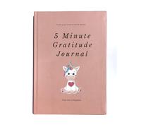 Diario de gratitud de 5 minutos, libro de autoayuda para el desarrollo de la personalidad, color rosa