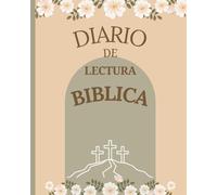DIARIO DE LECTURA BIBLICA: diario de estudio bíblico/IDEAL PARA REGALOS/cuaderno de lectura de la Biblia/registro de devocionales cristianos/Bible ... de Oración/Diario ministerial