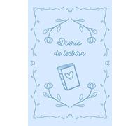 Diario de lectura: Reading journal. Tamaño A5. B&N (Azul)
