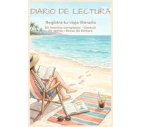 Diario de Lectura: Registra tu viaje literario: 50 reseñas completas • Control de series • Retos de lectura