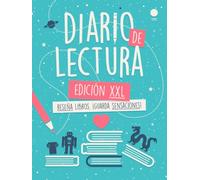 Diario de Lectura XXL (Gama Ocean): Reseña libros. Guarda sensaciones. ¡Para 100 Libros, con Curva de Interés y Biblioteca Visual!