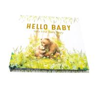 Diario de memoria personalizable para bebé para gestación de nacimiento y edad temprana con excelente papel y características de división familiar, álbum de recuerdos de gestación a bebé